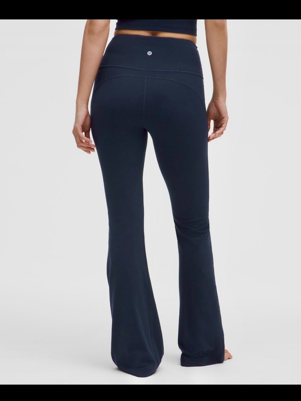 Lululemon Navy High-Rise Flared Nulu Pant